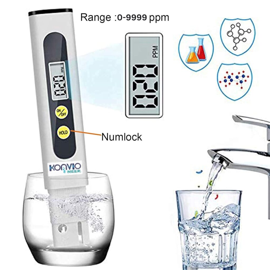 konvio neer tds meter range