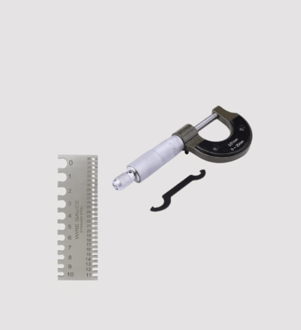 Digital Craft 0-25mm Outside Micrometer Caliper, High-Precision, Wire Gauge