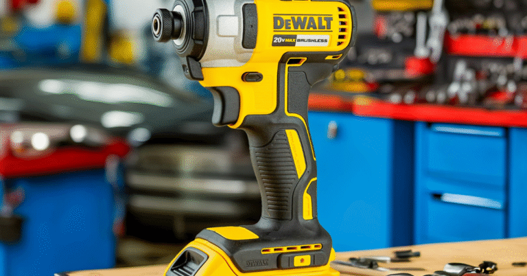 Eco-friendly industrial cordless drill with brushless motor and recycled material