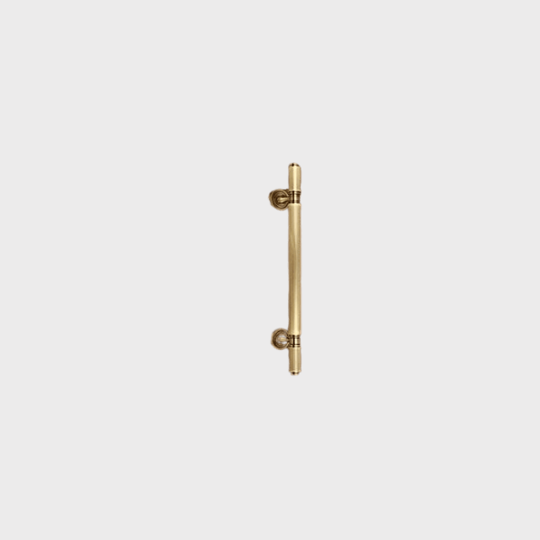 LAPO 18 Inch Full Brass Main Door Handle, Antique Finish, Sturdy & Stylish