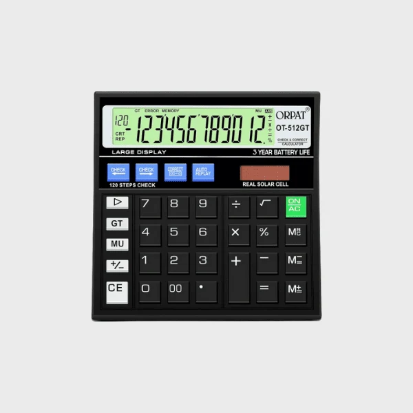 Orpat OT-512GT Calculator (Black) Best for students and professionals