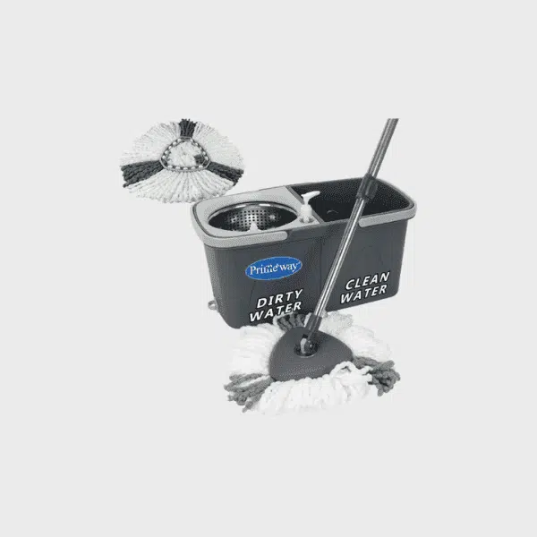 Primeway® Mop 6 Lit Bucket Top Hydraulic Handle & Microfibre Refills