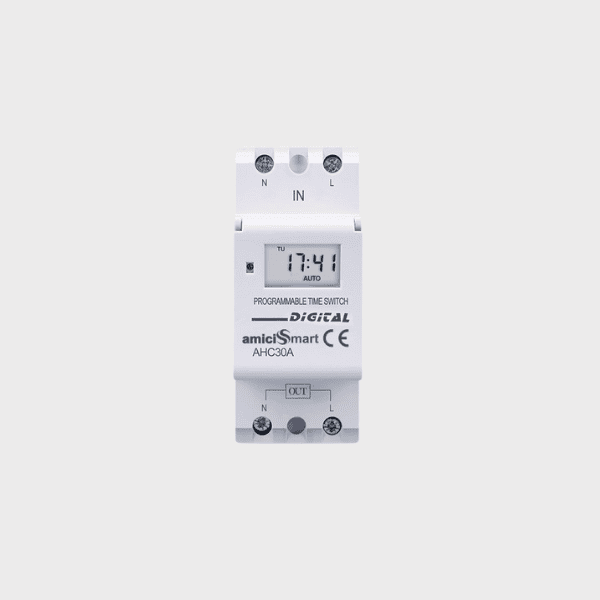 amiciSmart 4-in-1 Digital Timer Switch Relay Safe, Energy-Saving Capabilities