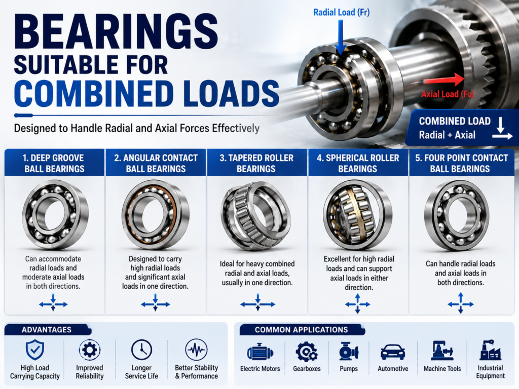 Bearings Suitable for Combined Loads