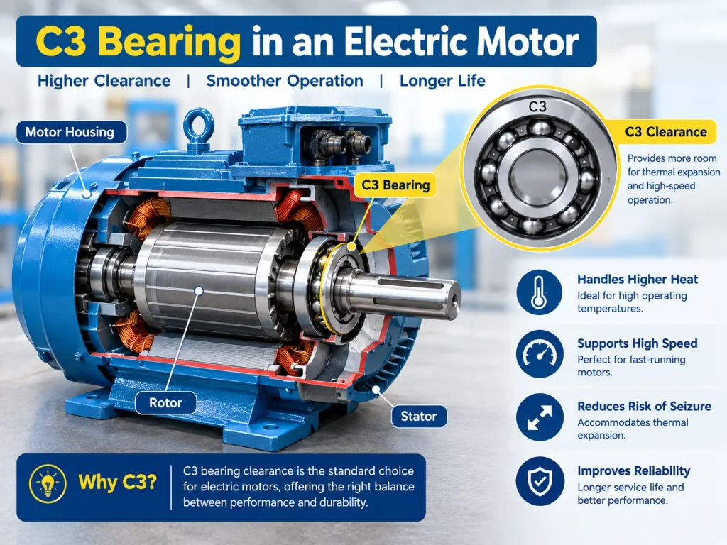 C3 Bearing in an Electric Motor