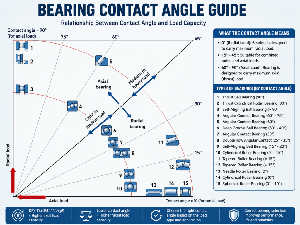 Contact Angle and Load Direction
