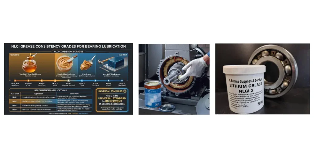Grade-Wise Bearing Grease Selection