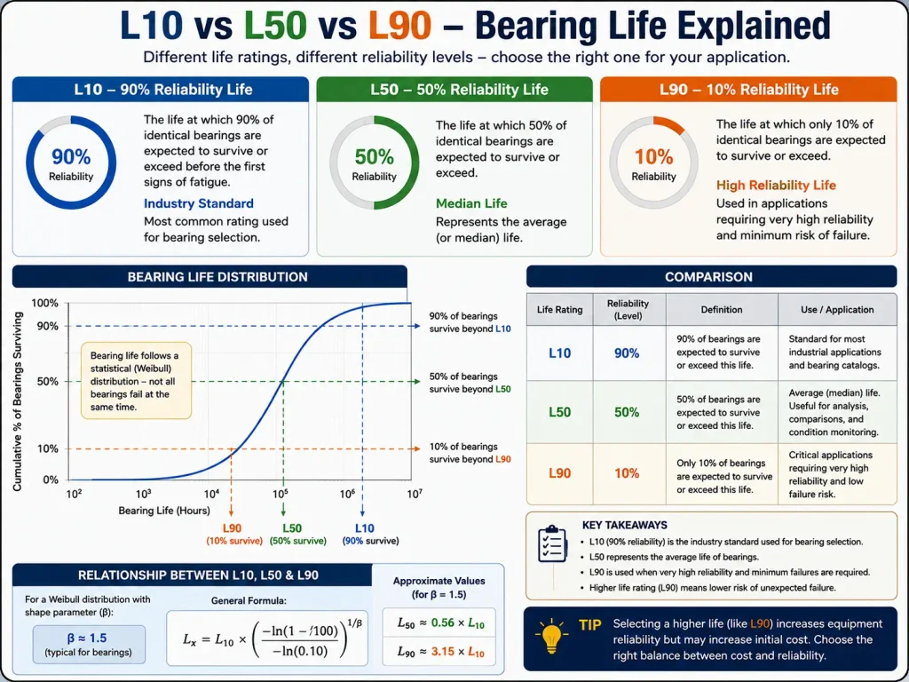 L10 vs L50 vs L90