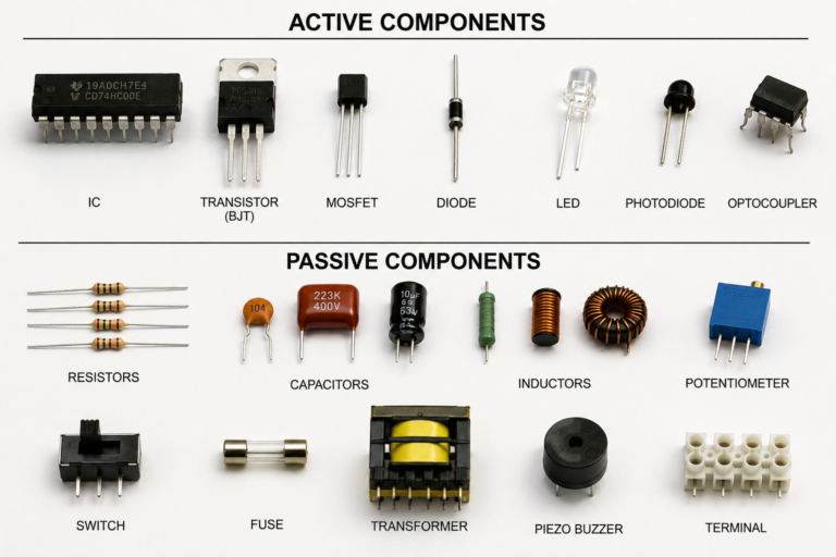 active and passive components