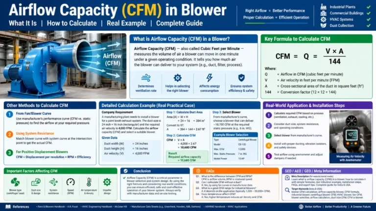 Airflow Capacity CFM in Blower A Complete Calculation Guide
