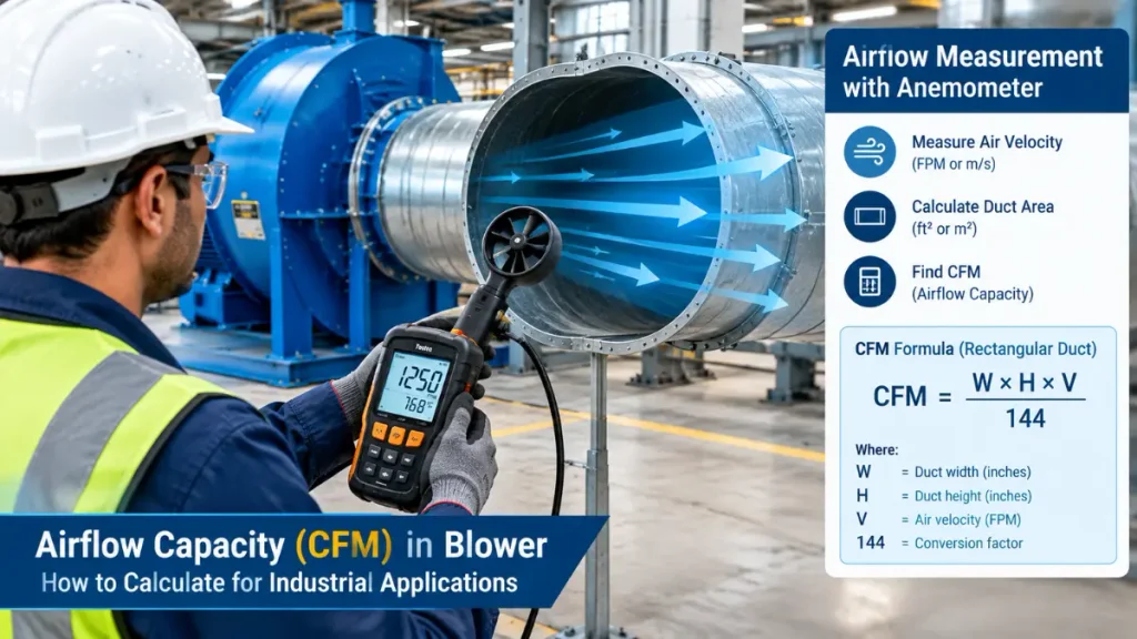 Airflow Measurement By Anemometer