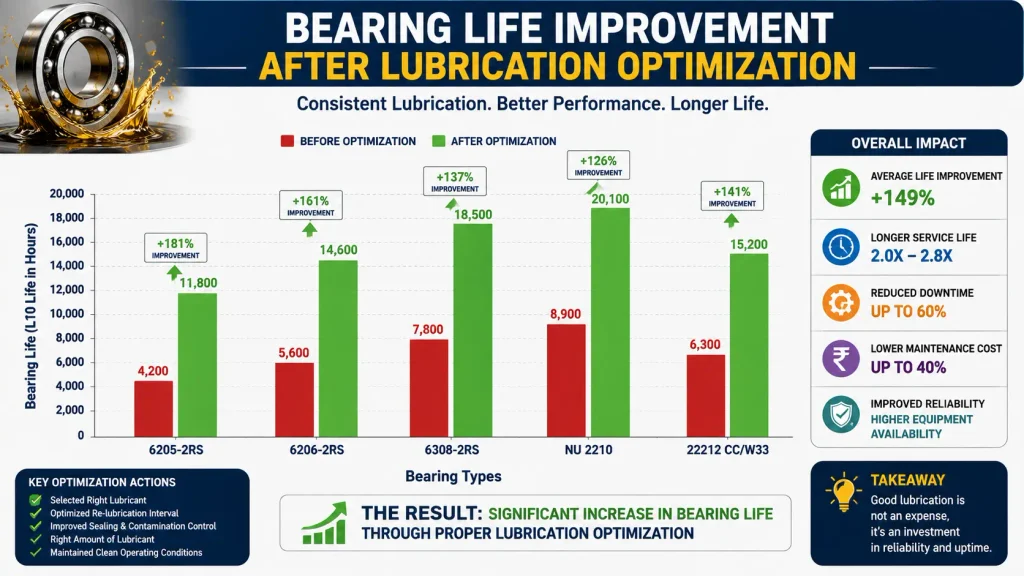 Bearing Life Improvement After Lubrication Optimization