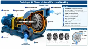 Centrifugal Blower Working Principle, Applications & Specifications