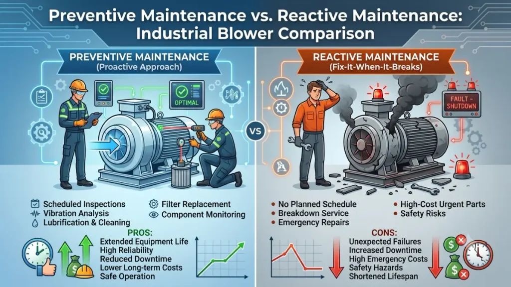 Preventive Maintenance vs Reactive Maintenance