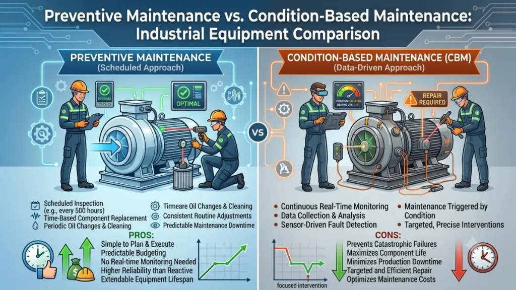 Preventive Maintenance vs Condition-Based Maintenance